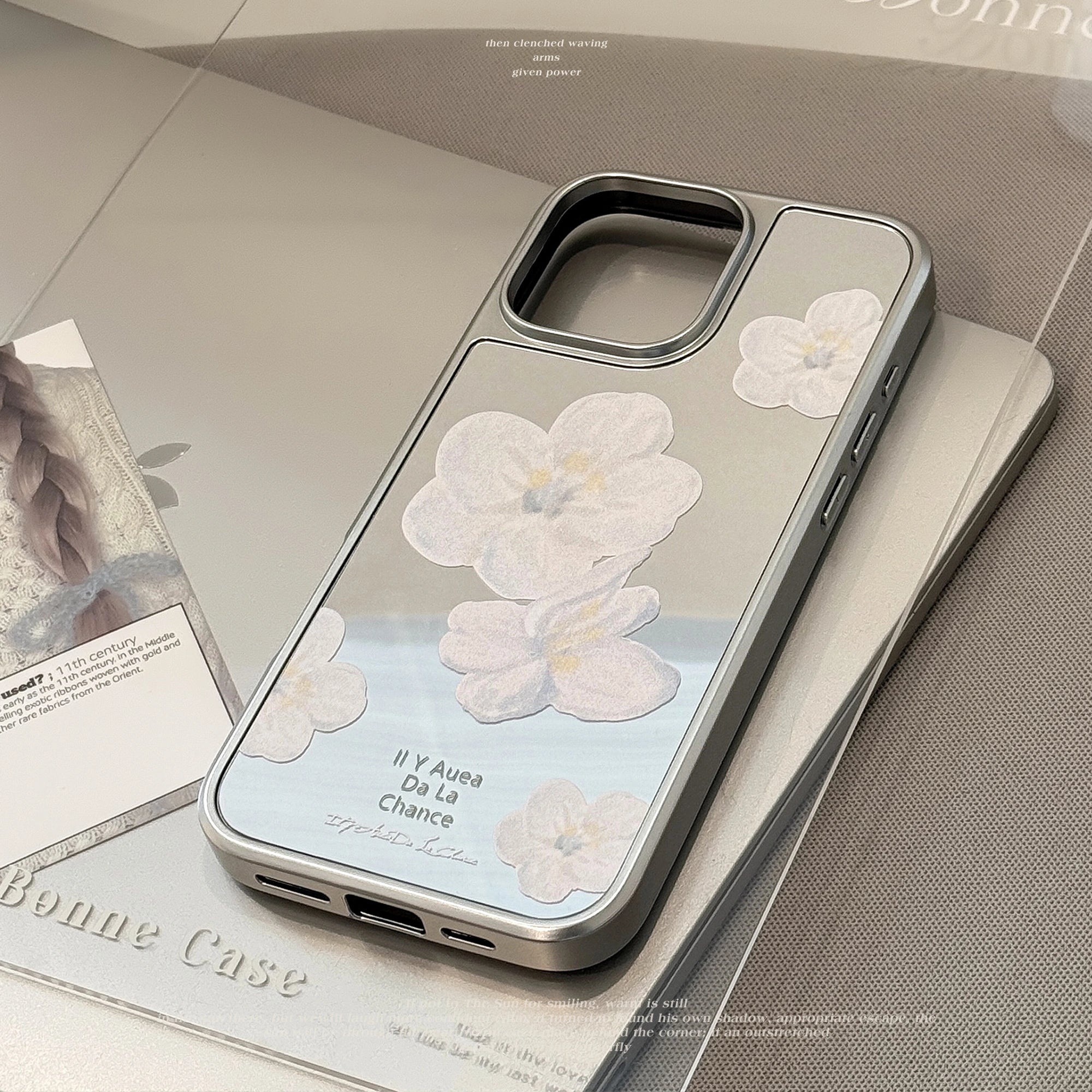 Soft Blue & White Florals - iPhone Case